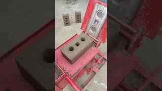 manual soil earth mud clay cement interlocking brick making machine for lego bricks #building