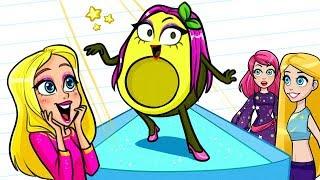 VEGETABLE Goes To Barbara's School  Funny School Day Adventures by Avocado Couple