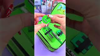 MINECRAFT PENCIL CASE UNBOXING - NO MUSIC - ASMR - #shorts #youtubeshorts