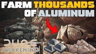 How We Farm THOUSANDS of Aluminum Ore In Dune Awakening & The Best Place to Farm Aluminum!