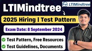 LTIMindtree Hiring | Test Date: 8 Sep 2024 | LTIMindtree Exam Pattern 2025 | Free Resources