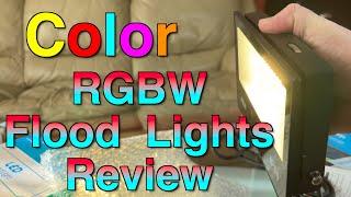 MELPO Led Color RGBW Flood Lights Review