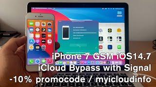 iPhone 7 GSM / MEID iCloud Bypass iOS14.8 with calls & Signal 100% working