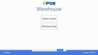 EPOS Warehouse Stock Transfer