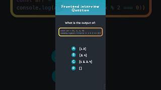 Javascript interview question Quiz 84 #javascript #react #interview #developer #coding  #programming