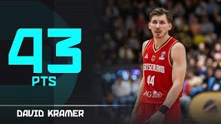 David Kramer (43 PTS) with a historic #EuroBasket Qualifiers performance!