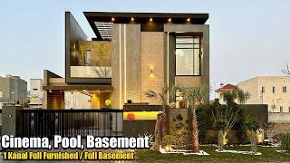 Fully Furnished 1 Kanal House With Full Basement, Pool, Cinema For Sale In DHA 6 Lahore@AlAliGroup