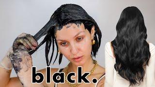 I dye my hair Permanent Black