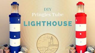 Let's Make a Pringles Tube Lighthouse! ️ Easy Upcycling