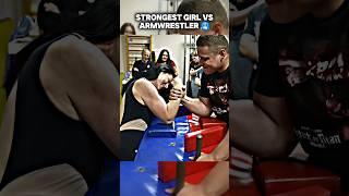 Showed the girl real strength ️ #armwrestling #schoolboy #viral #shorts