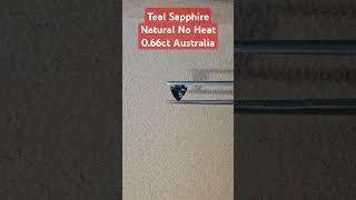 Teal Sapphire Natural No Heat 0.66ct Australia #trilliant #engagement #engagementring #singapore