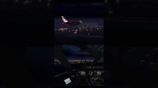 Royal Air Maroc B 787 storm cockpit landing #aviation #pilot #rfs #boeing #rfsflight #landing #plane