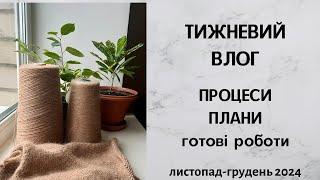 Тижневий влог. Процеси, плани, готові роботи. Листопад-Грудень 2024