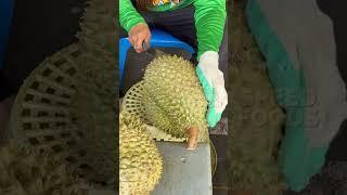 Skilled Durian Cutting - Dealing with One of the Sharpest Fruits