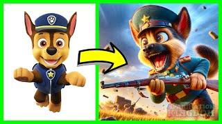 Paw Patrol as WW2 Soldiers | Ai Animation Kingdom