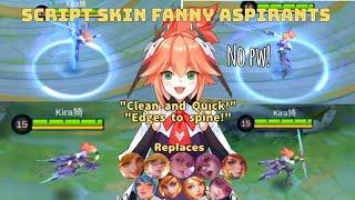 NEW Script Skin Fanny Aspirants Blade Of Kibou no password with NEW ANIMATION | Full Effects & Voice