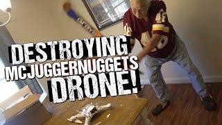 ANGRY GRANDPA DESTROYS MCJUGGERNUGGETS DRONE!!