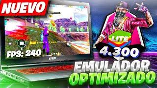 BLUESTACKS 4.300 LITE!! NUEVO EMULADOR PARA PC GAMA BAJA  Como DESCARGAR Free Fire en PC