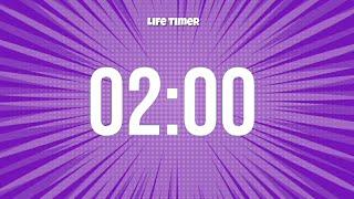 2 Minute Countdown | Focus Timer with Ticking Sound #countdown