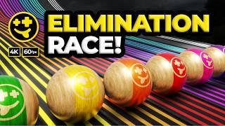 Marble Elimination Race! - Don't be LAST!  | #marbles #marblerun #marblerace #asmr #sensory