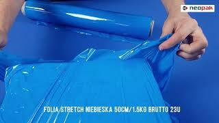 FOLIA STRETCH NIEBIESKA 50CM/1.5KG BRUTTO/23U