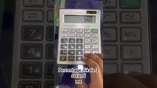 Calculator me percentage kaise nikale |||| How to calculate percentage in calculator #shorts