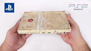 Restoring this $15 Junk PlayStation 2 slim - Retro Console Restoration & Repair-ASMR