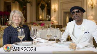 Martha Stewart forces Snoop Dogg to try escargot at Le Cinq | Paris Olympics | NBC Sports