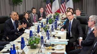 President Obama Holds a Bilateral Meeting with President Francois Hollande of France