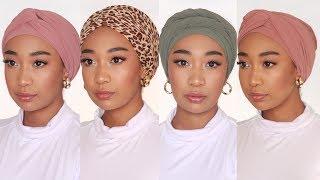 4 Easy Turban / Headwrap Tutorial (NO PINS) | Shes Mishka | South African Youtuber