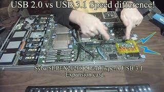 USB 2 0 speeds VS USB 3 1