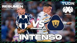 Resumen | Monterrey vs Pumas | Liga Mx -AP2024 - J13 | TUDN