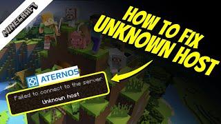 How to Fix Unknown Host in Minecraft TLauncher Aternos