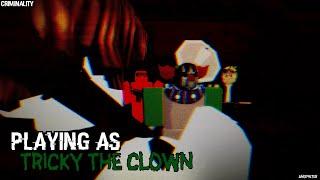 Playing Roblox Criminality as ''TRICKY THE CLOWN'' - (LATE MD23)