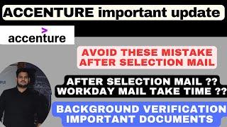 Accenture interview result selection mails after ?? | Avoid these mistake During Joining process