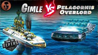 Gimle VS. Pelagornis Overlord - From the Depths Battleship Battle