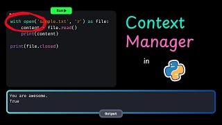 What Exactly are "Context Managers" in Python?