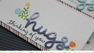 Lawn Fawn | Scripty Hugs (set of 5 cards)