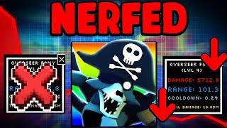 *NEW* OVERSEER FOXY Is Horrible!! *MASSIVE NERF* (Five Nights TD)