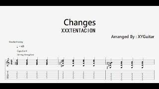 ( XXXTENTACION ) - changes ( Guitar TAB )