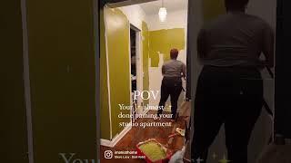 Studio Apartment Makeover | New Paint Color + Renter Friendly Makeover | ImaniAtHome