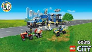 LEGO City 60315 Police Mobile Command Truck - 6 Year Old Kid Speed Building