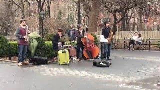 Baskers in Washington Square Park New York