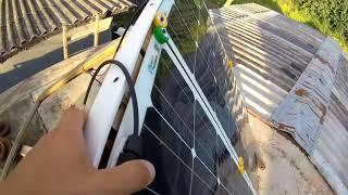 Гибкие солнечные панели через год / Flexible solar panels after the one year of using