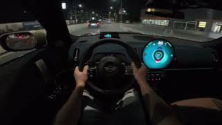 2024 Mini Countryman E Night Test Drive POV | Ambience Binaural Sound