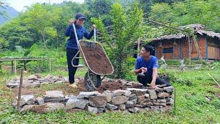 A wonderful day: The first foundation stones to build a new solid garage together