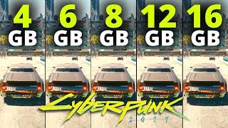 Cyberpunk 2077 | 4gb vs 6gb vs 8gb vs 12gb vs 16gb Ram Test