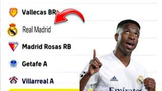 How to find Real Madrid in e-football/pes Mobile game 2023#dosubscribe#suppartme