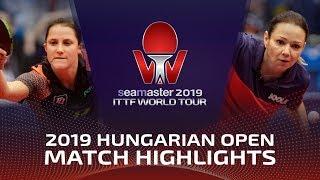 Petrissa Solja vs Szandra Pergel | 2019 ITTF World Tour Hungarian Open Highlights (Pre)