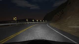 Assetto Corsa - L.A Canyons [Night Freeroam with headlight mod]